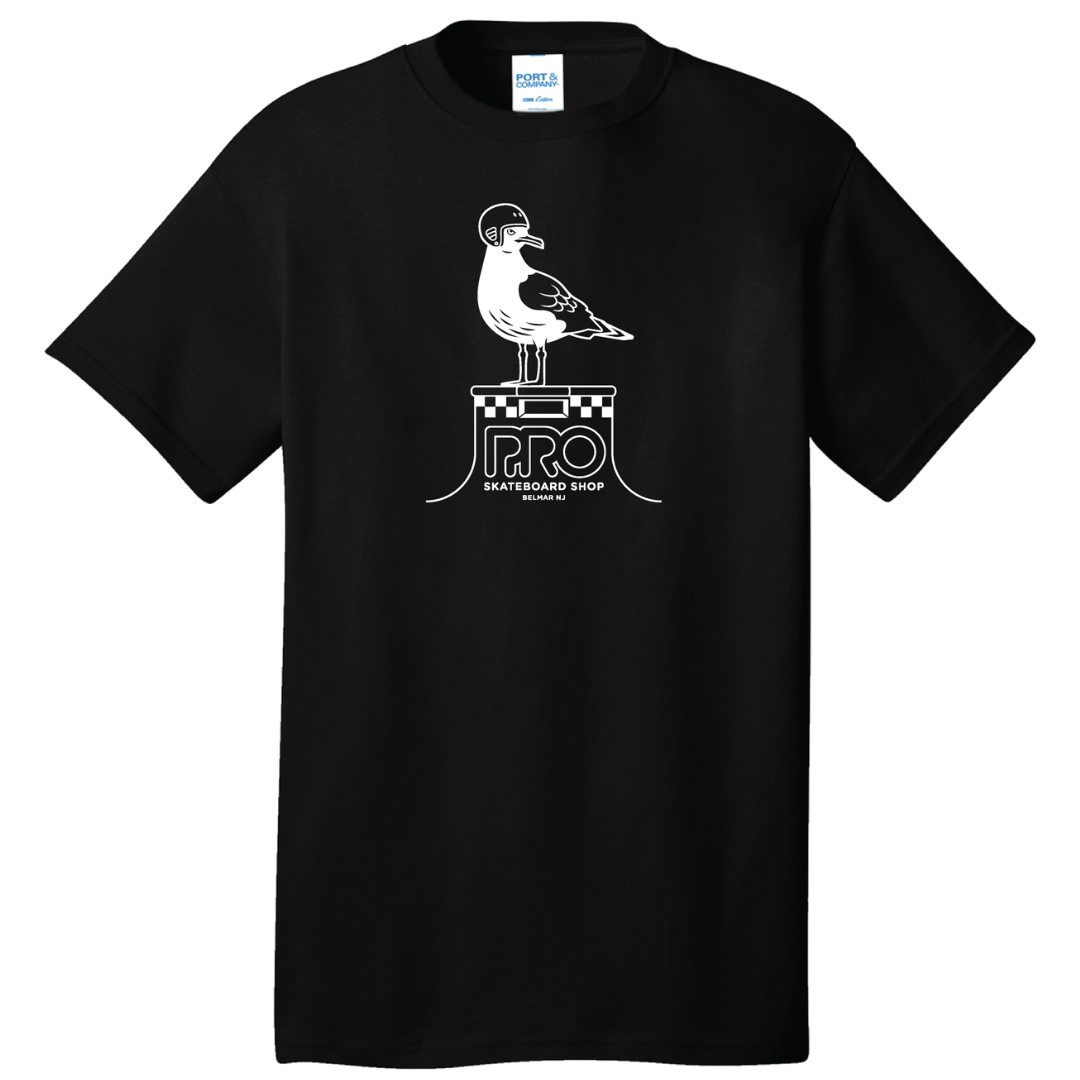 Pro Skateboard Shop Seagull Tile T-Shirt - Black