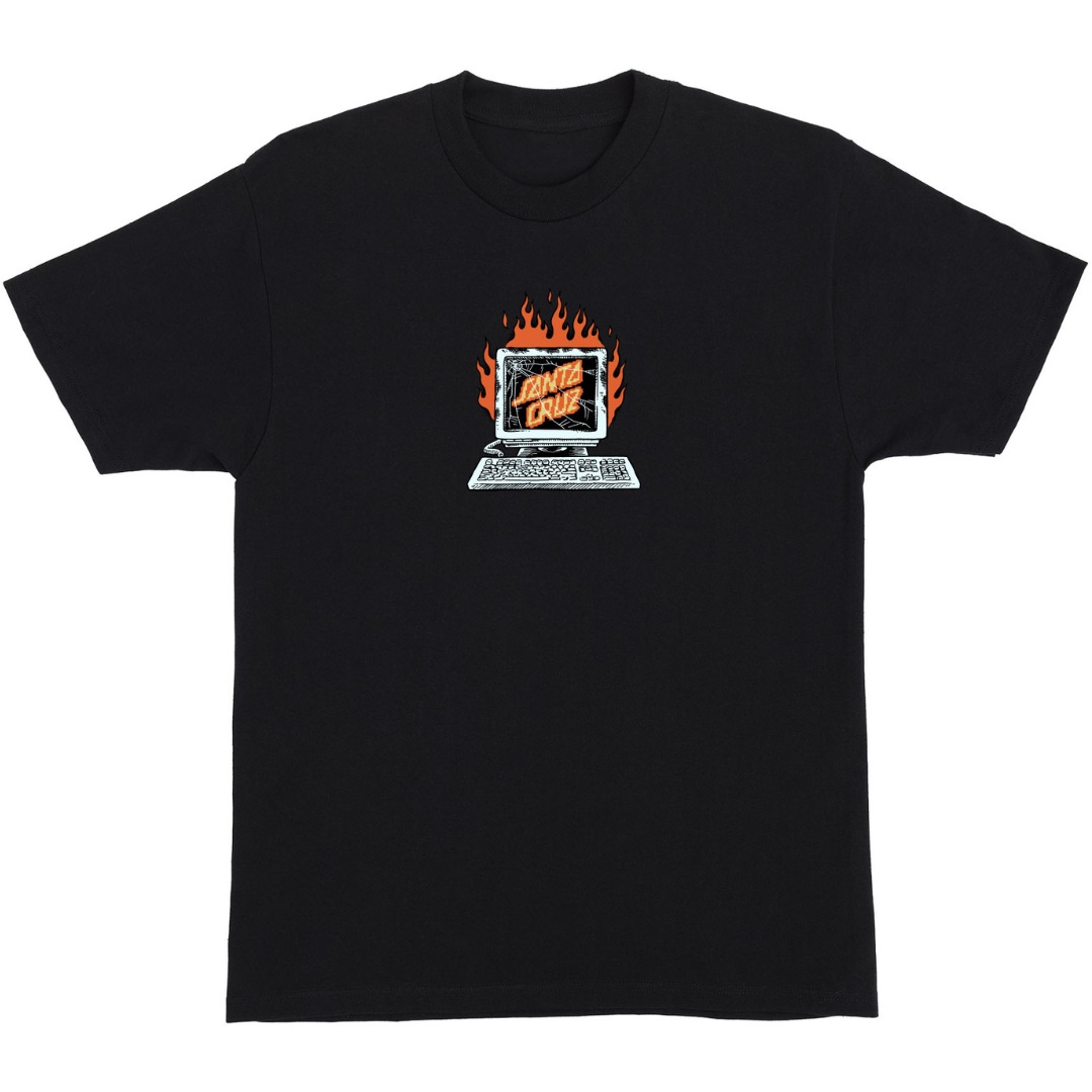 Santa Cruz Skateboards Self Destruct T-Shirt - Black