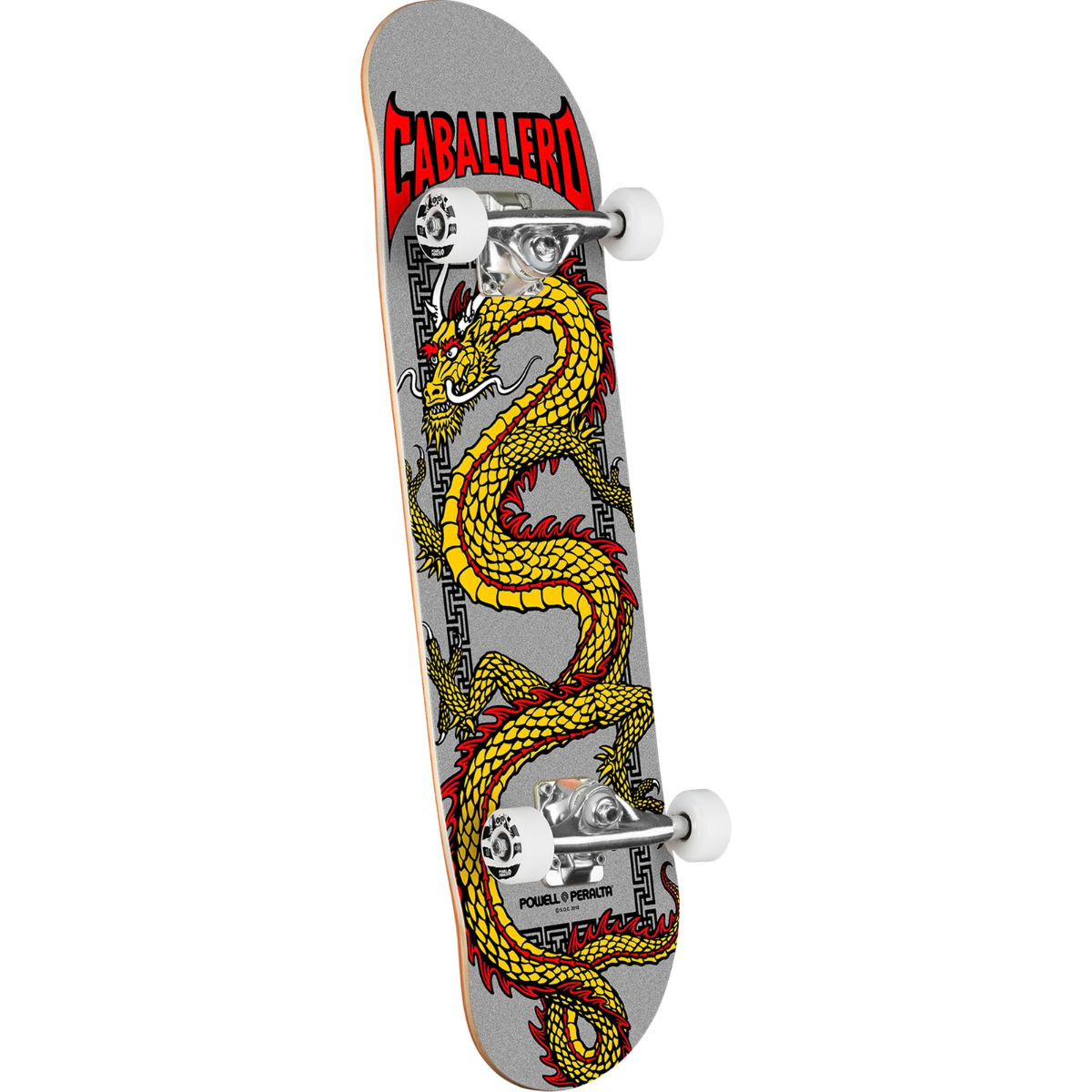 7.75" Powell Peralta Cab Chinese Dragon Birch Complete Skateboard - Metallic Silver