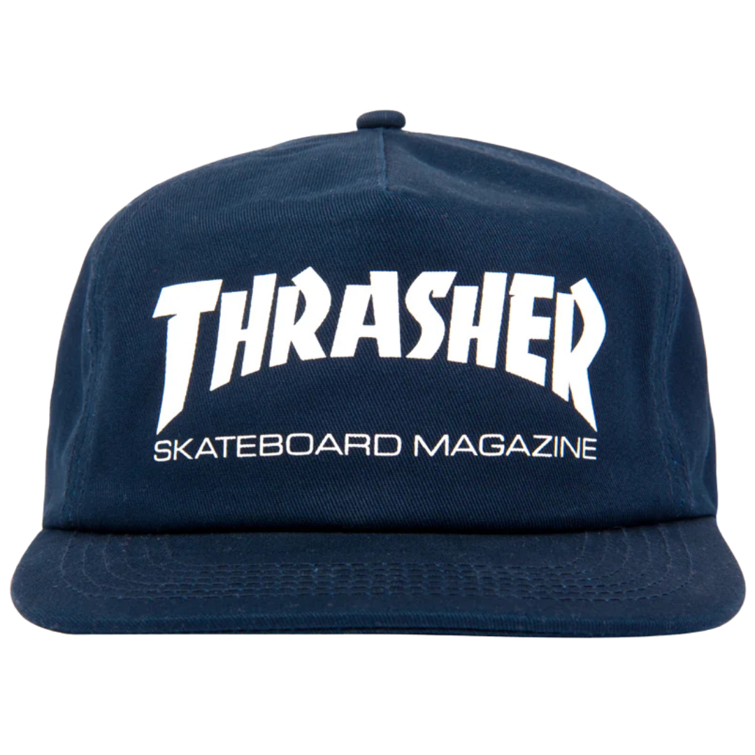 Thrasher Magazine Skate Mag Snapback Hat - Navy