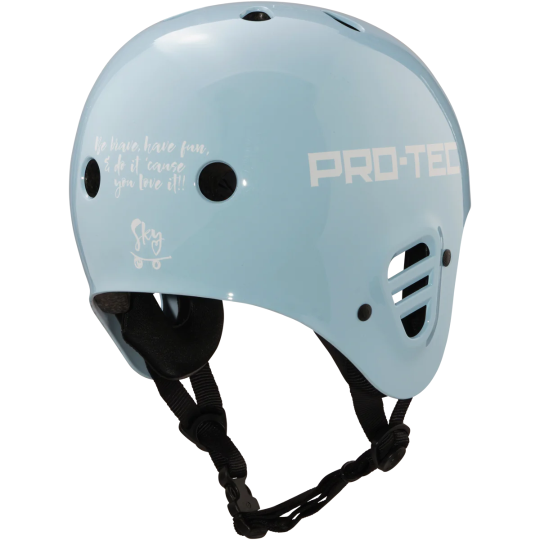 Pro-Tec Full Cut Sky Brown Helmet - Blue