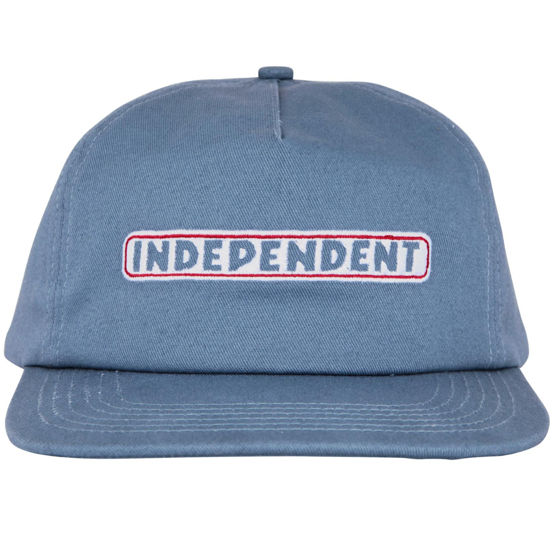 Independent Trucks Bar Logo Snapback Hat - Slate Blue