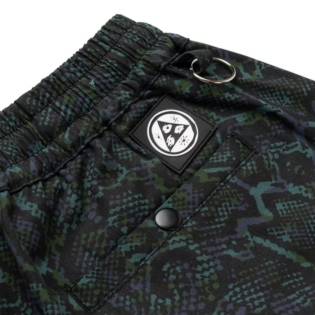 Welcome Skateboards Principal Elastic Waist Pants - Snake Skin Print Spruce