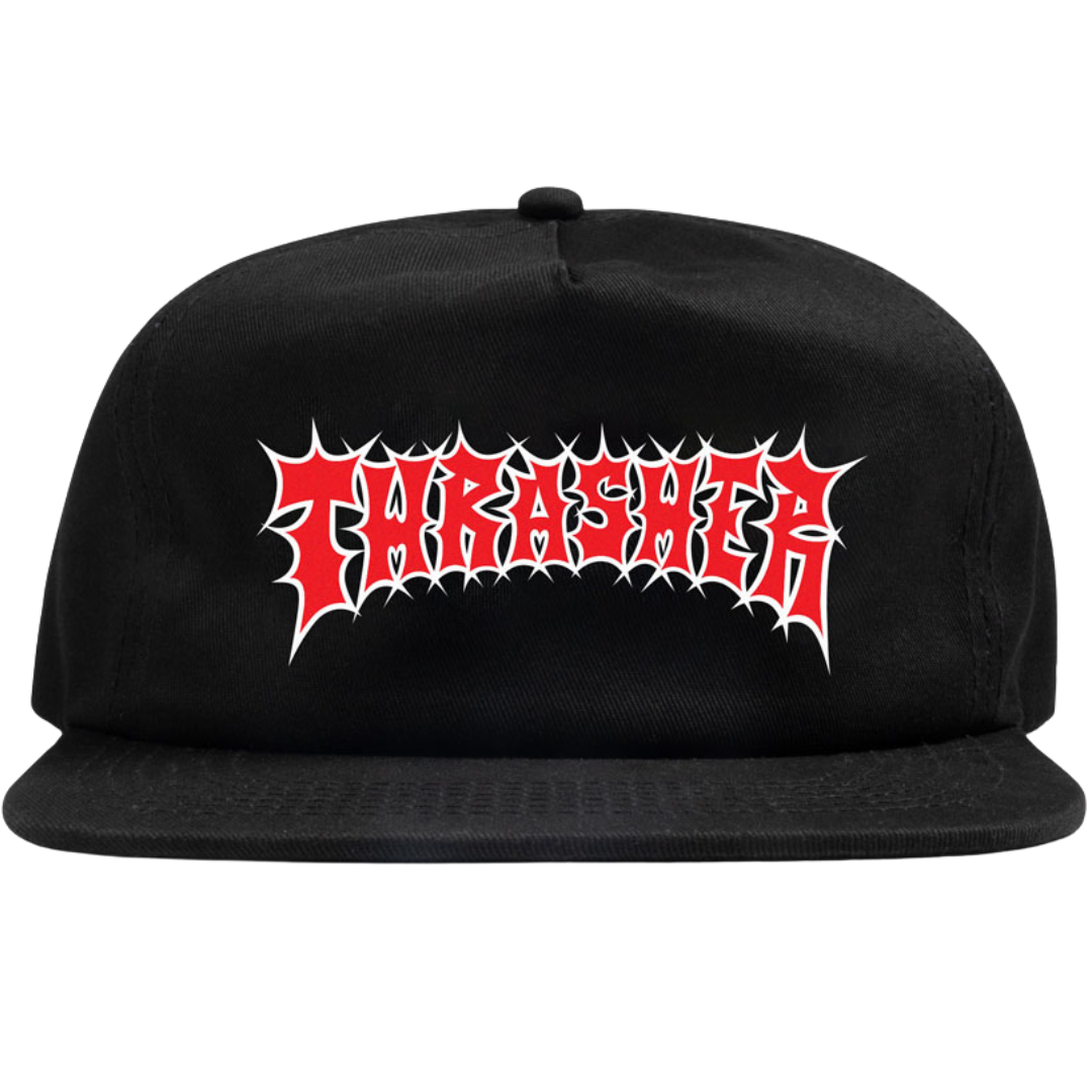 Thrasher Magazine Spikey Snapback Hat - Black