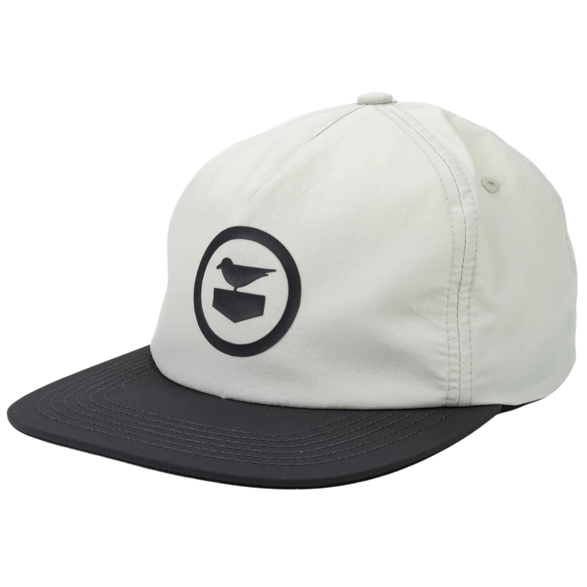 Jetty Stow Snapback Hat - White