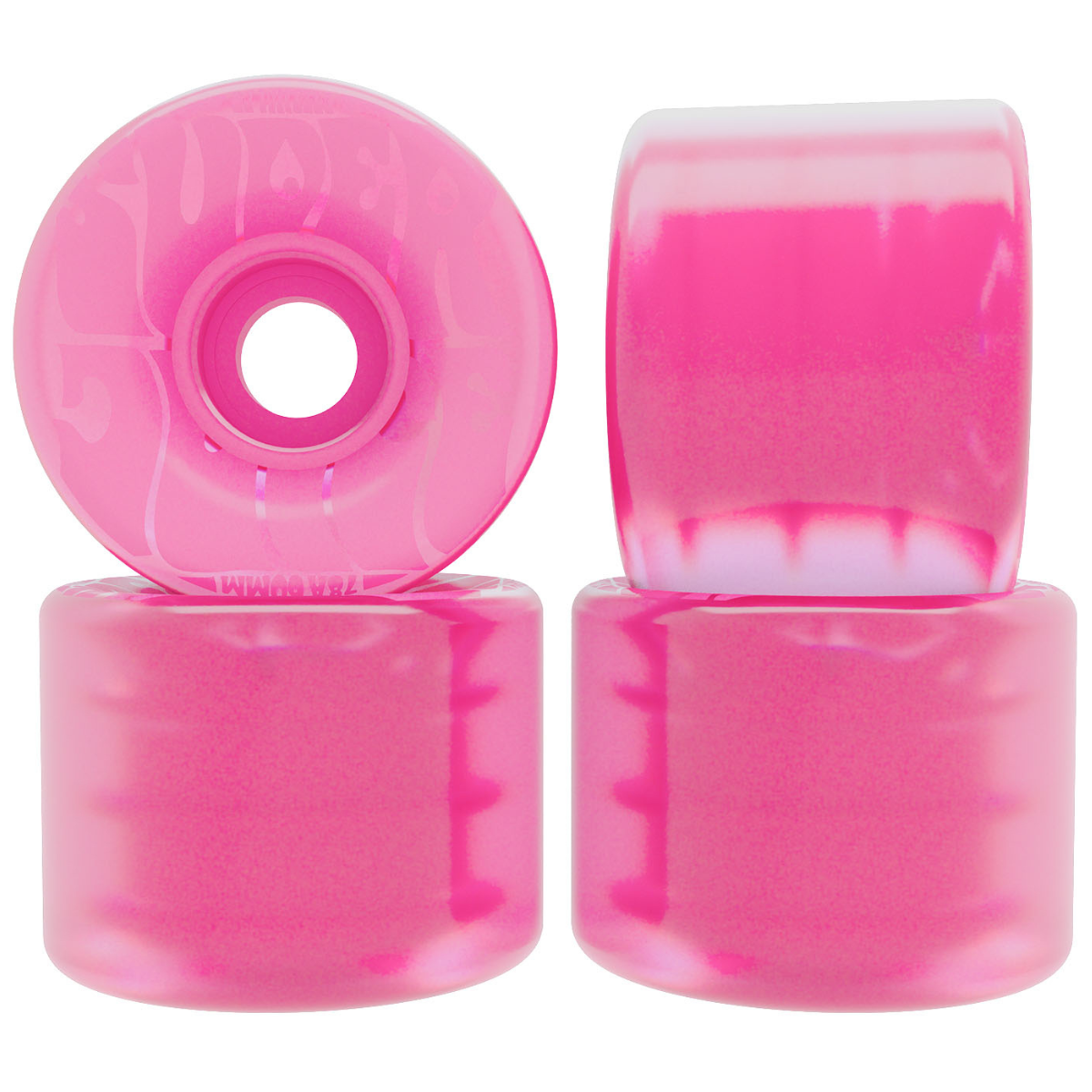 60mm OJ Wheels Bubble Gum Super Juice Transparent Pink 78a