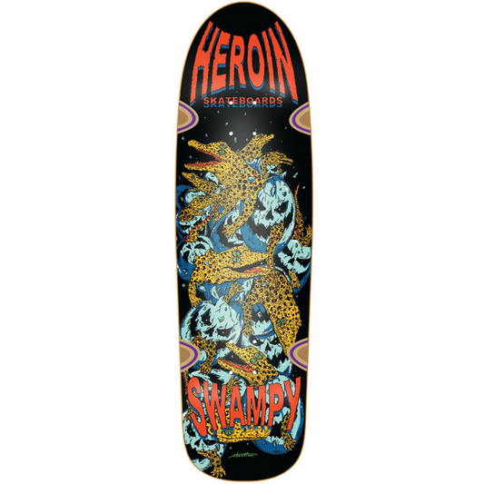 9.125" Heroin Skateboards Swampy Gators DD Deck