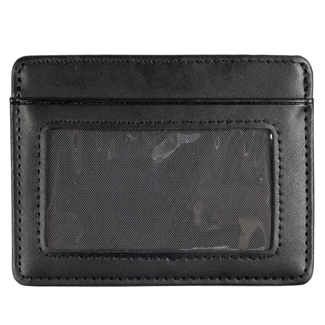 Thrasher Magazine Leather Card Wallet - Black