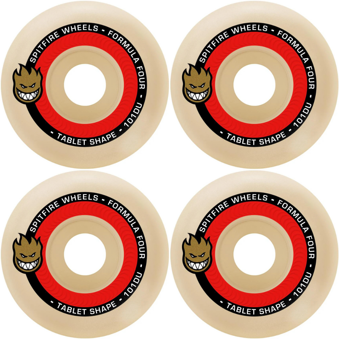53mm Spitfire Wheels Formula Four F4 Tablet Shape 101a Skateboard Wheels