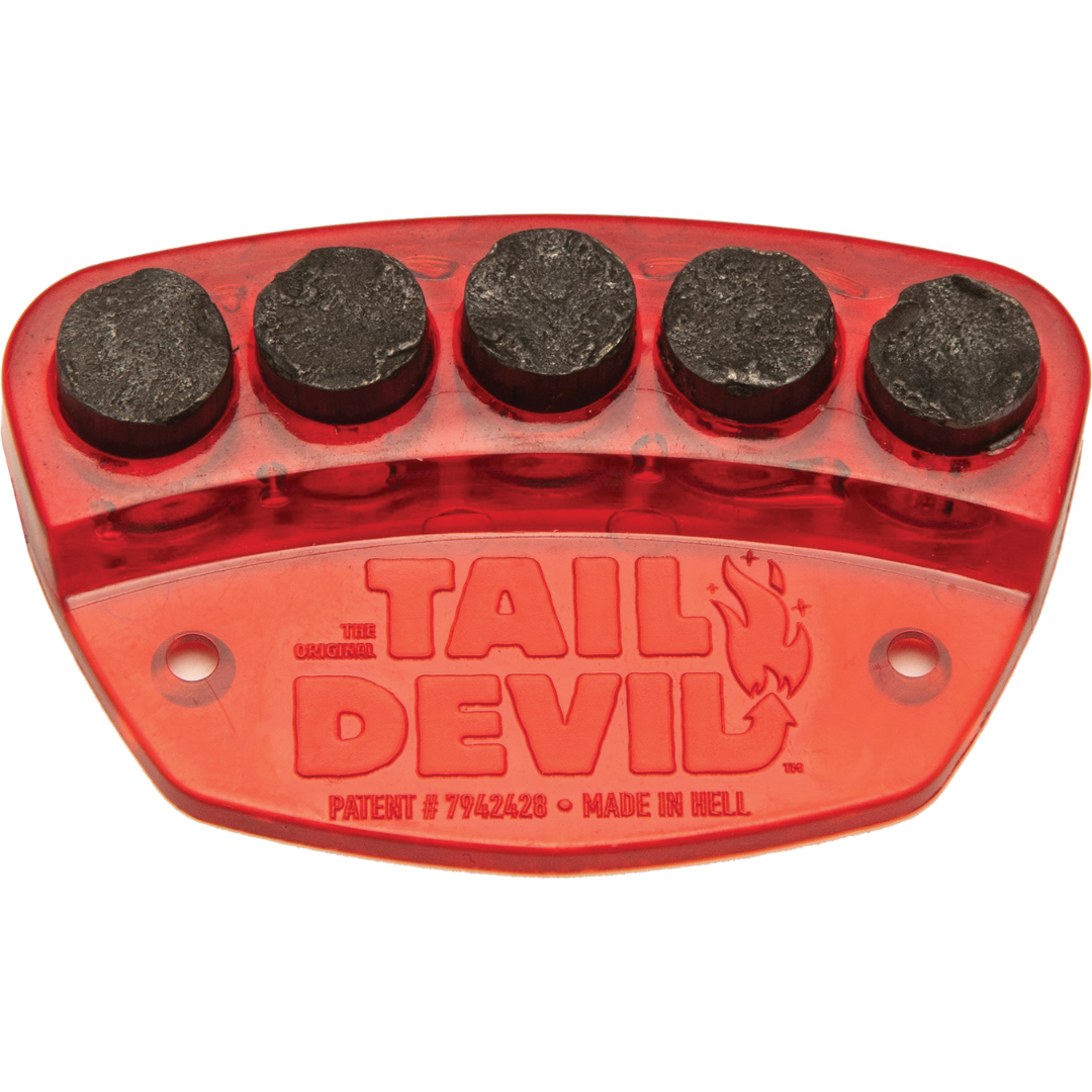 Tail Devil Skateboard Spark Plate - Red
