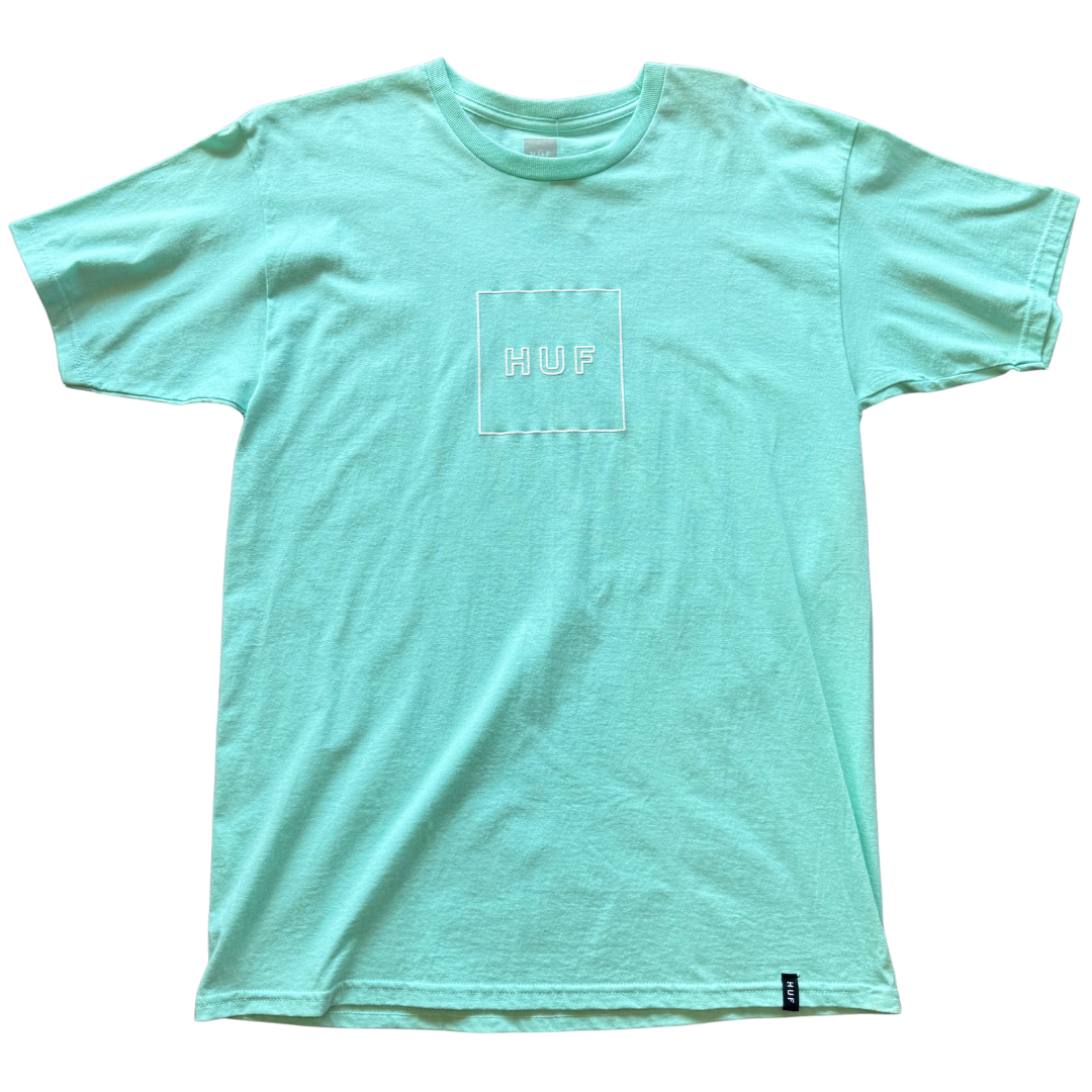 Huf Outline Box Logo T-Shirt - Teal