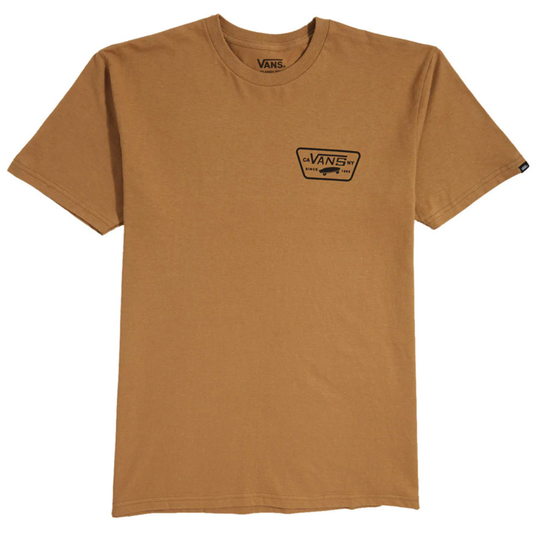 Vans Full Patch Back T-Shirt - Bone Brown / Black