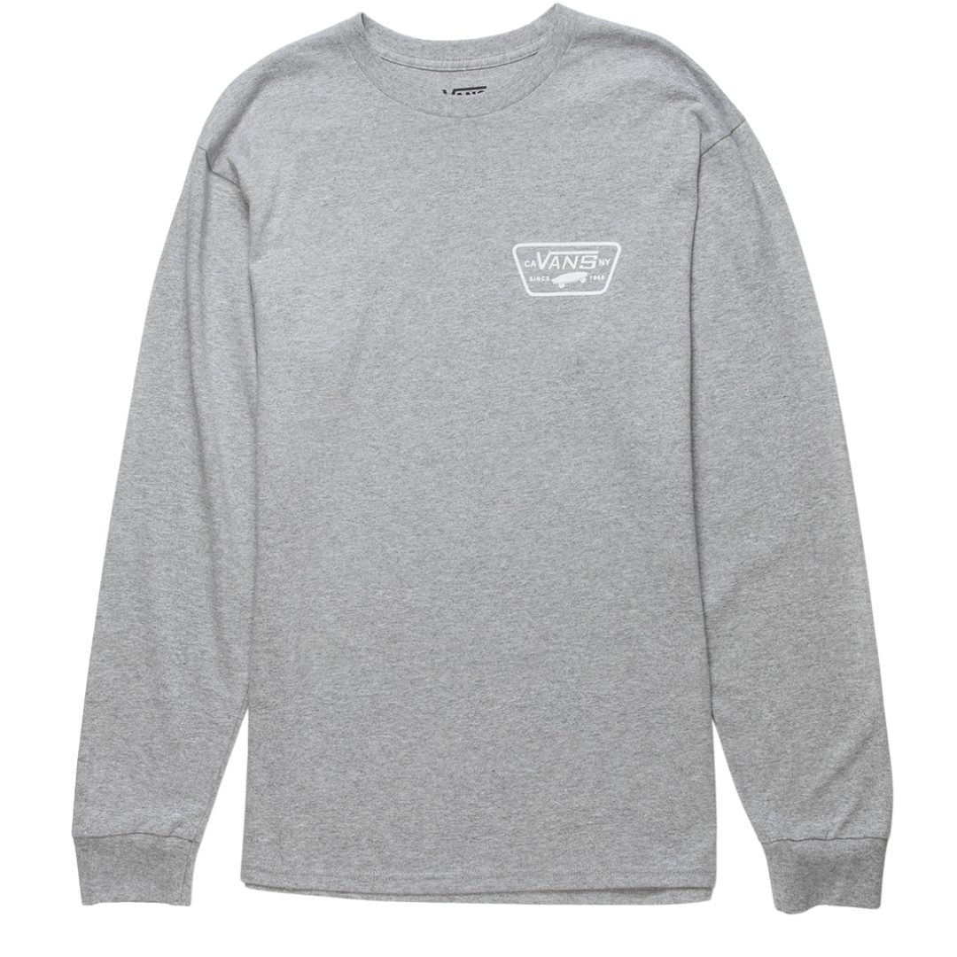 Vans Full Patch Back Long Sleeve Shirt - Grey