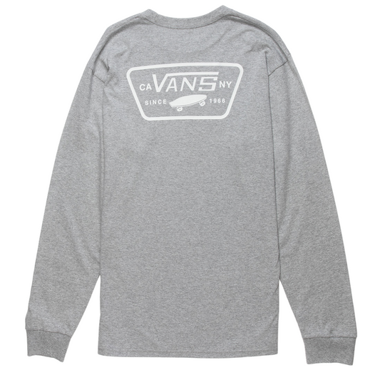 Vans Full Patch Back Long Sleeve Shirt - Grey