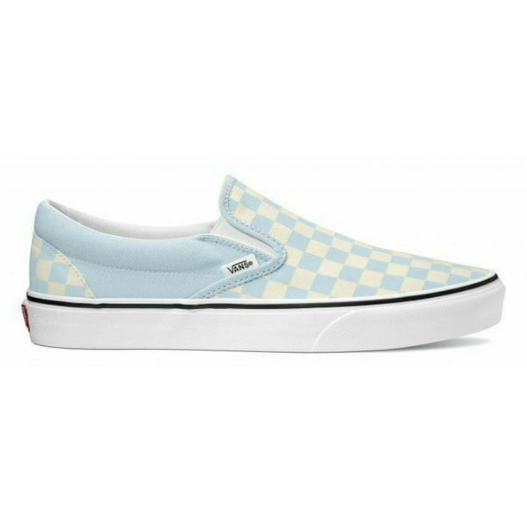 Checkered blue and white vans online