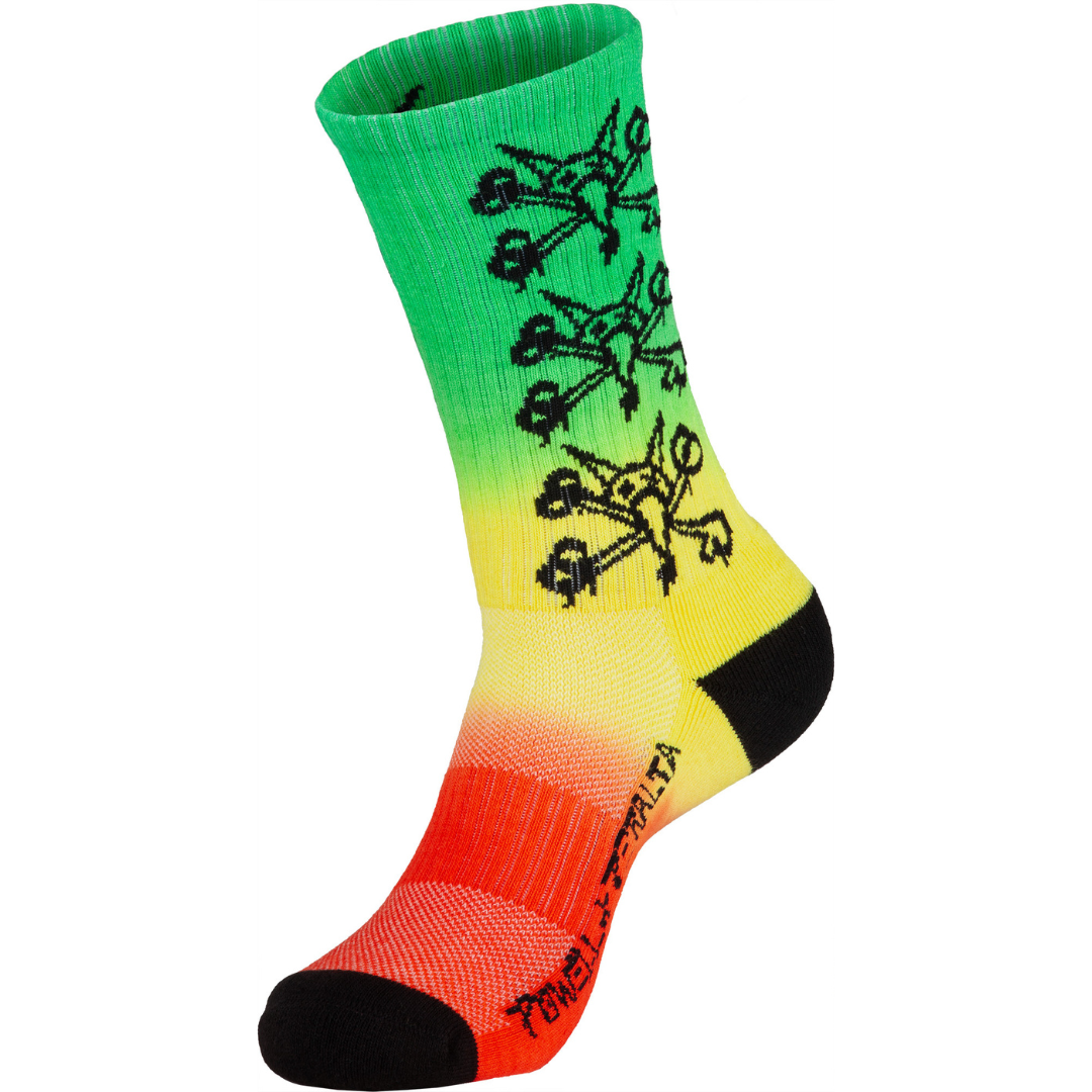 Powell Peralta Vato Rats Cotton Socks Rasta Fade