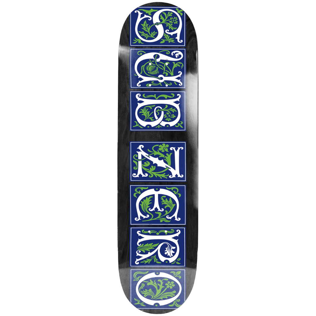 8.5" Sub Zero Heritage Vines Skateboard Deck - Black