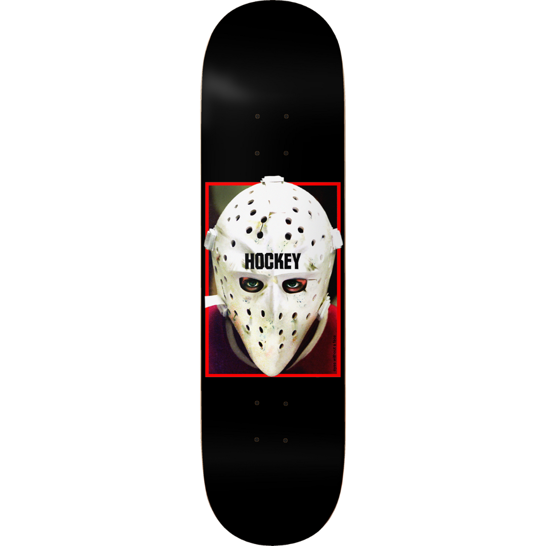 8.5" Hockey War On Ice Shape 2 Skateboard Deck - Black