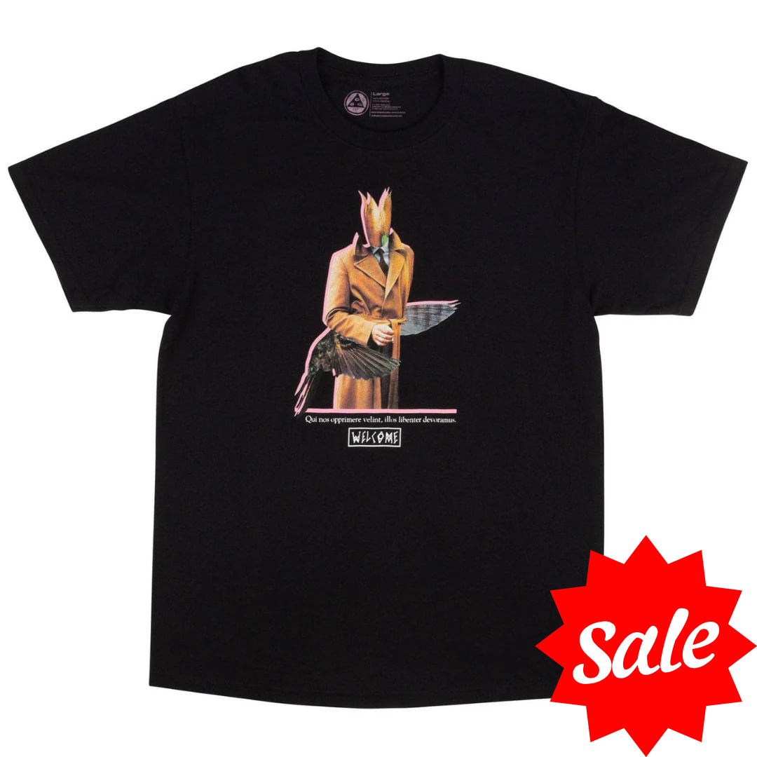 Welcome Skateboards Hummingbird T-Shirt - Black