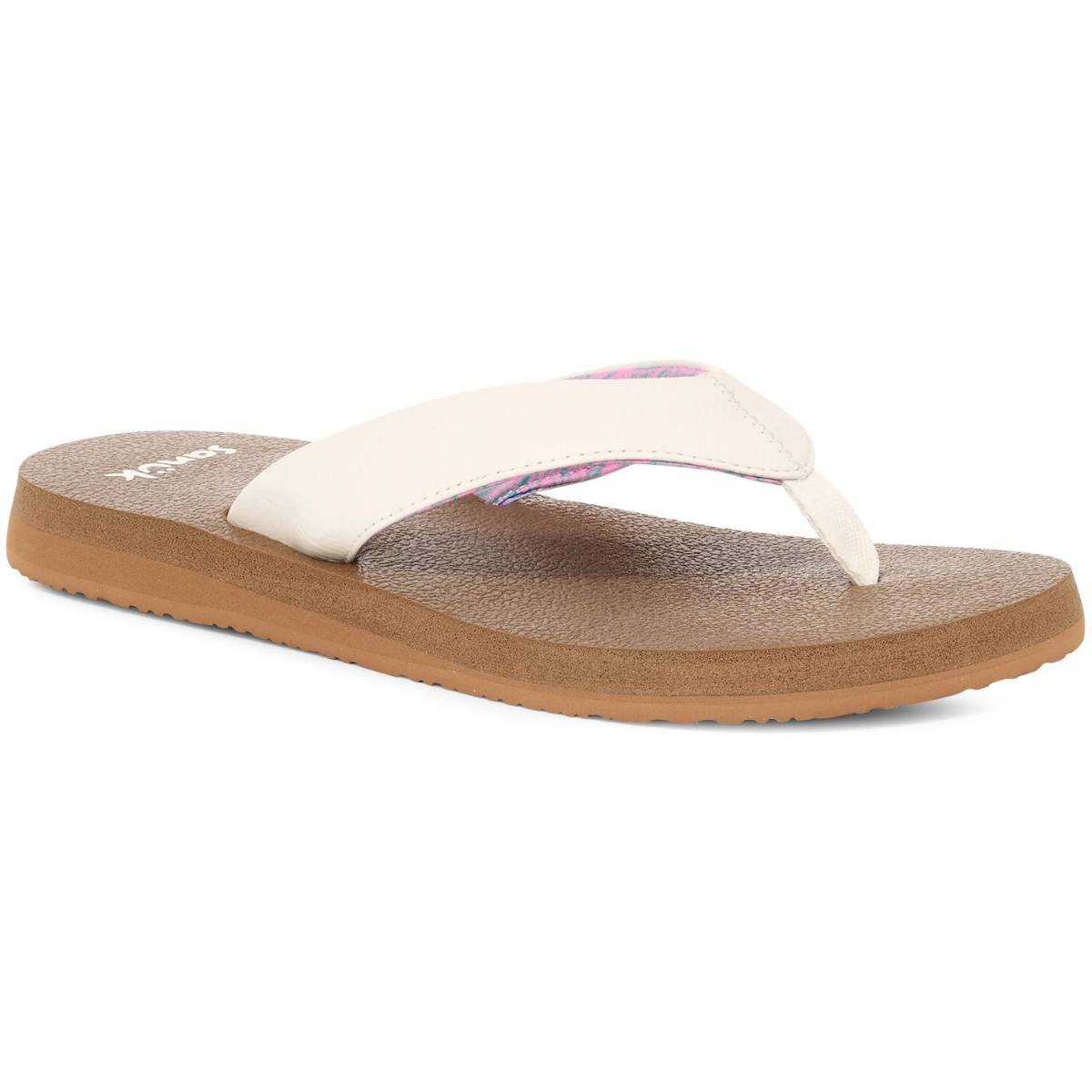 Sanuk Yoga Mat II Women's Memory Foam Flip Flops - White