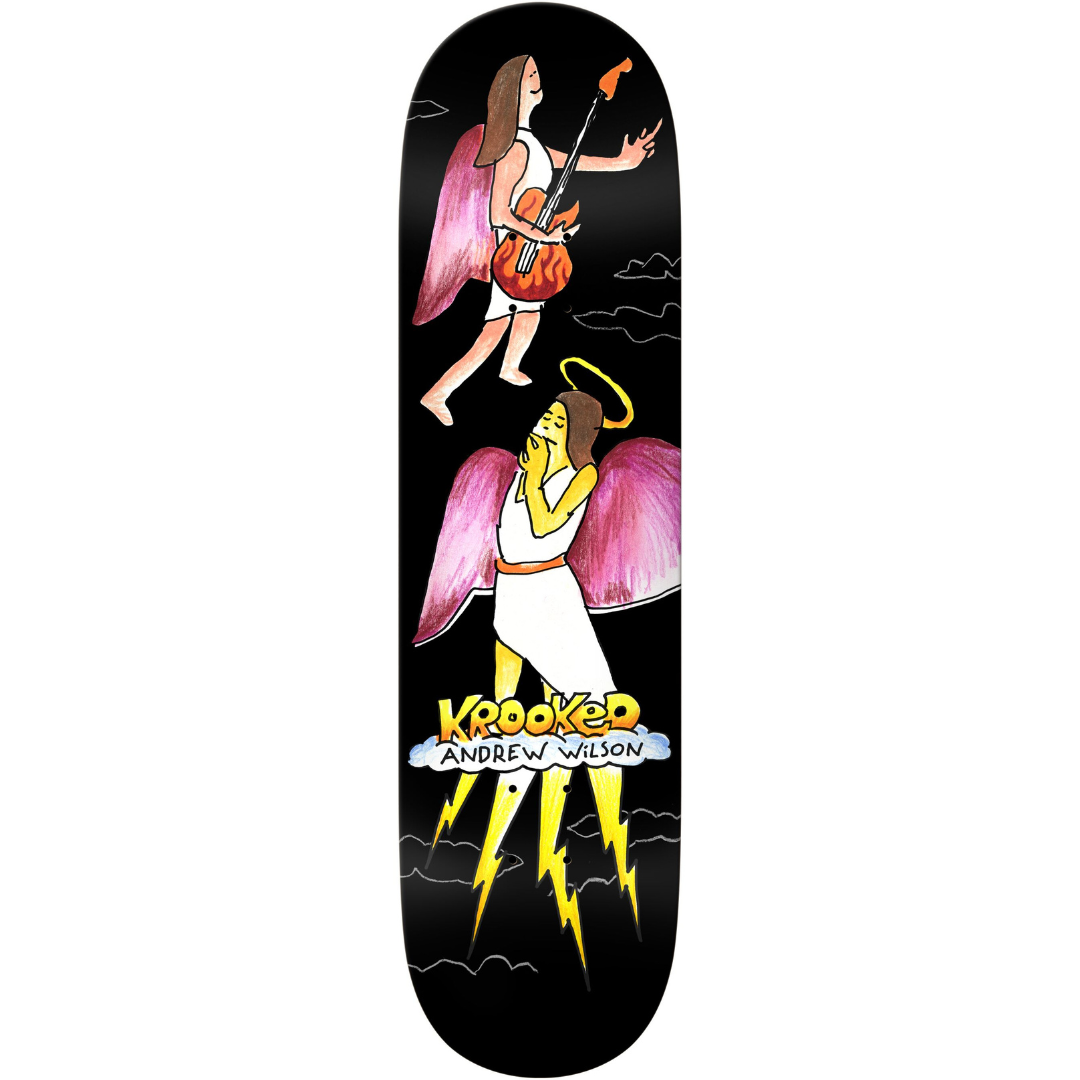 8.25" Krooked Andrew Wilson Angel Mini Series Skateboard Deck