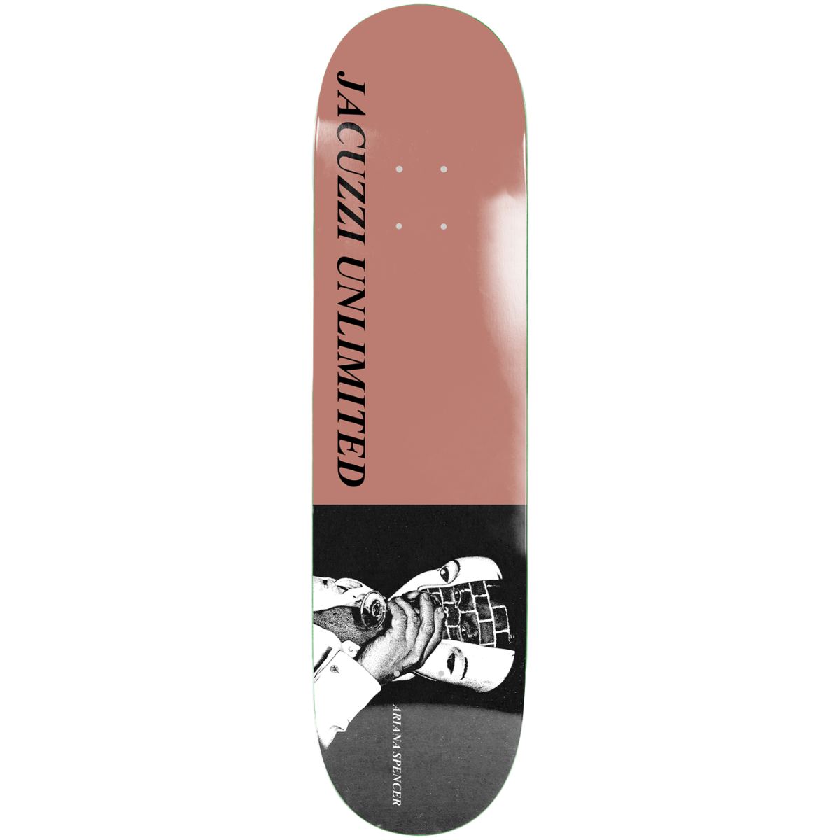 8.25" Jacuzzi Unlimited Ariana Spencer Wine Skateboard Deck