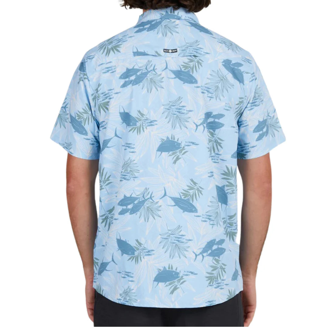 Salty Crew Feeding Frenzy UV Woven - Light Blue