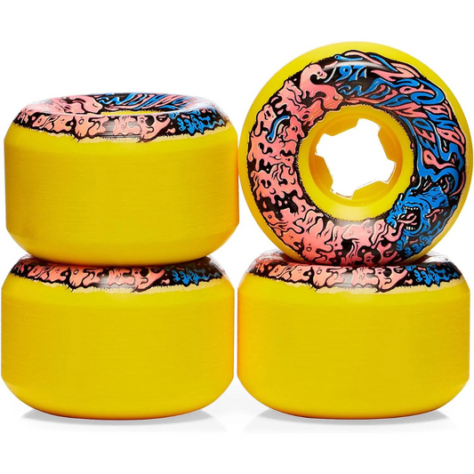 54mm Slime Balls Vomit Mini II 97a Skateboard Wheels - Yellow