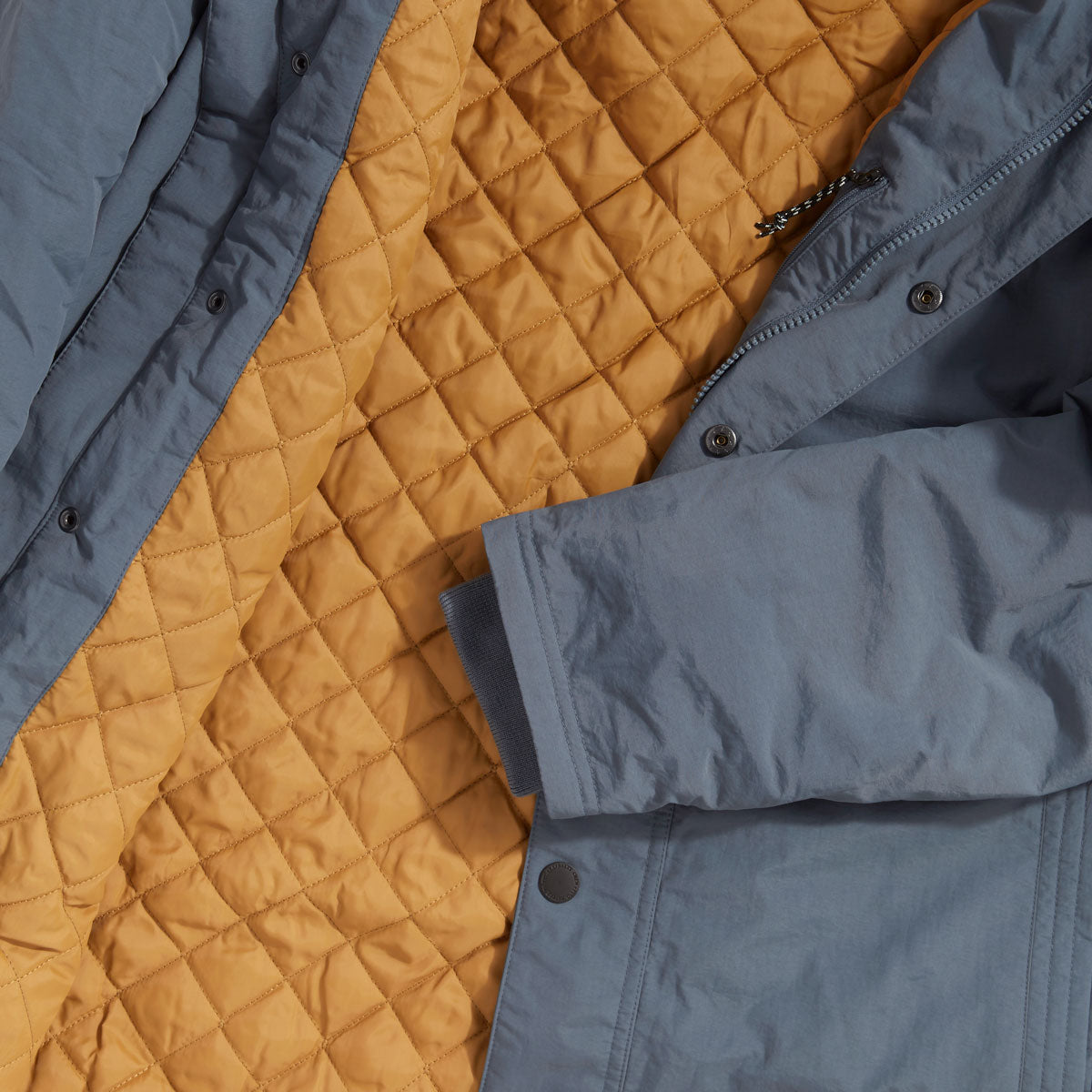 Salty Crew Long Shore Parka Jacket - Dark Slate