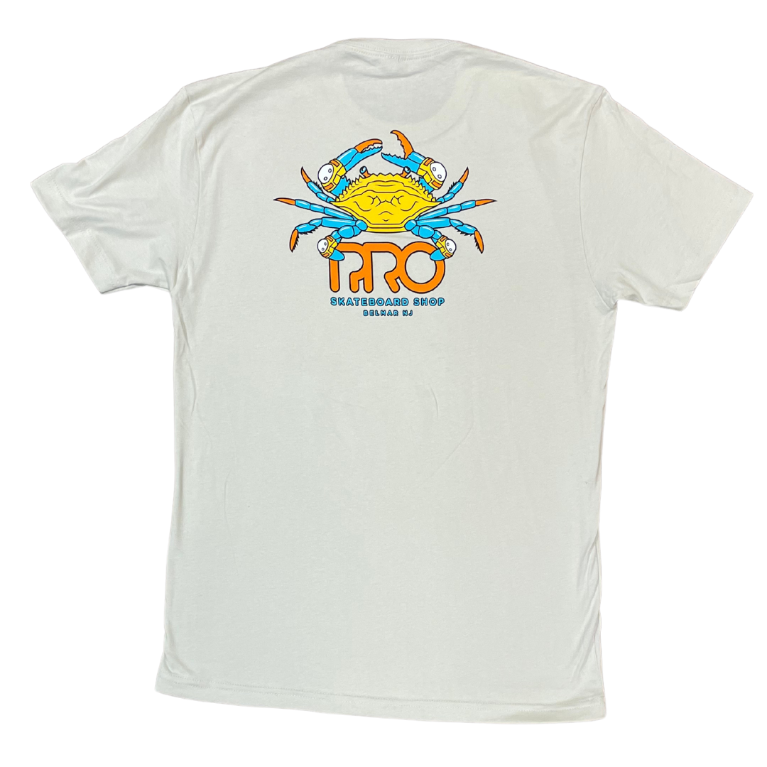 Pro Skateboard Shop Crab Logo T-Shirt - Sand