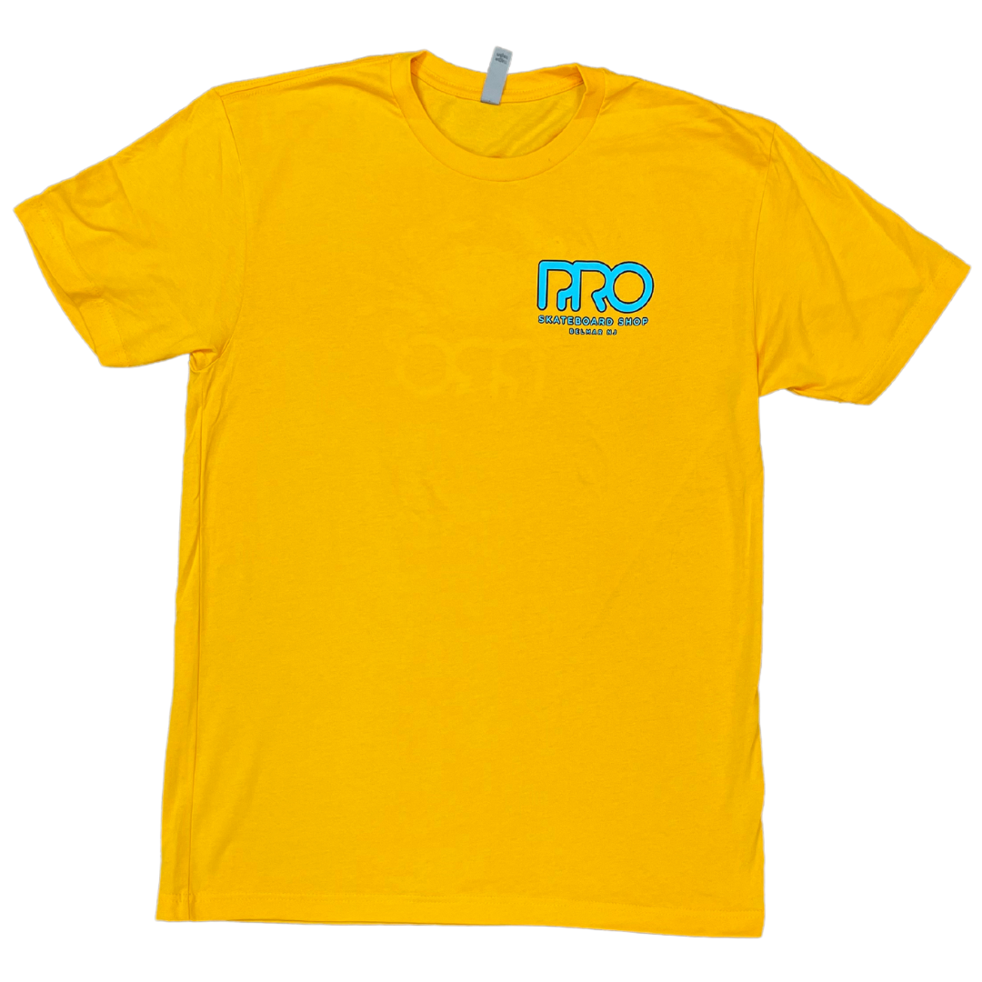 Pro Skateboard Shop Crab Logo T-Shirt - Gold