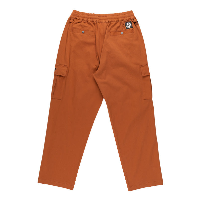 Welcome Skateboards Principal Elastic Waist Twill Cargo Pants - Umber (Orange)