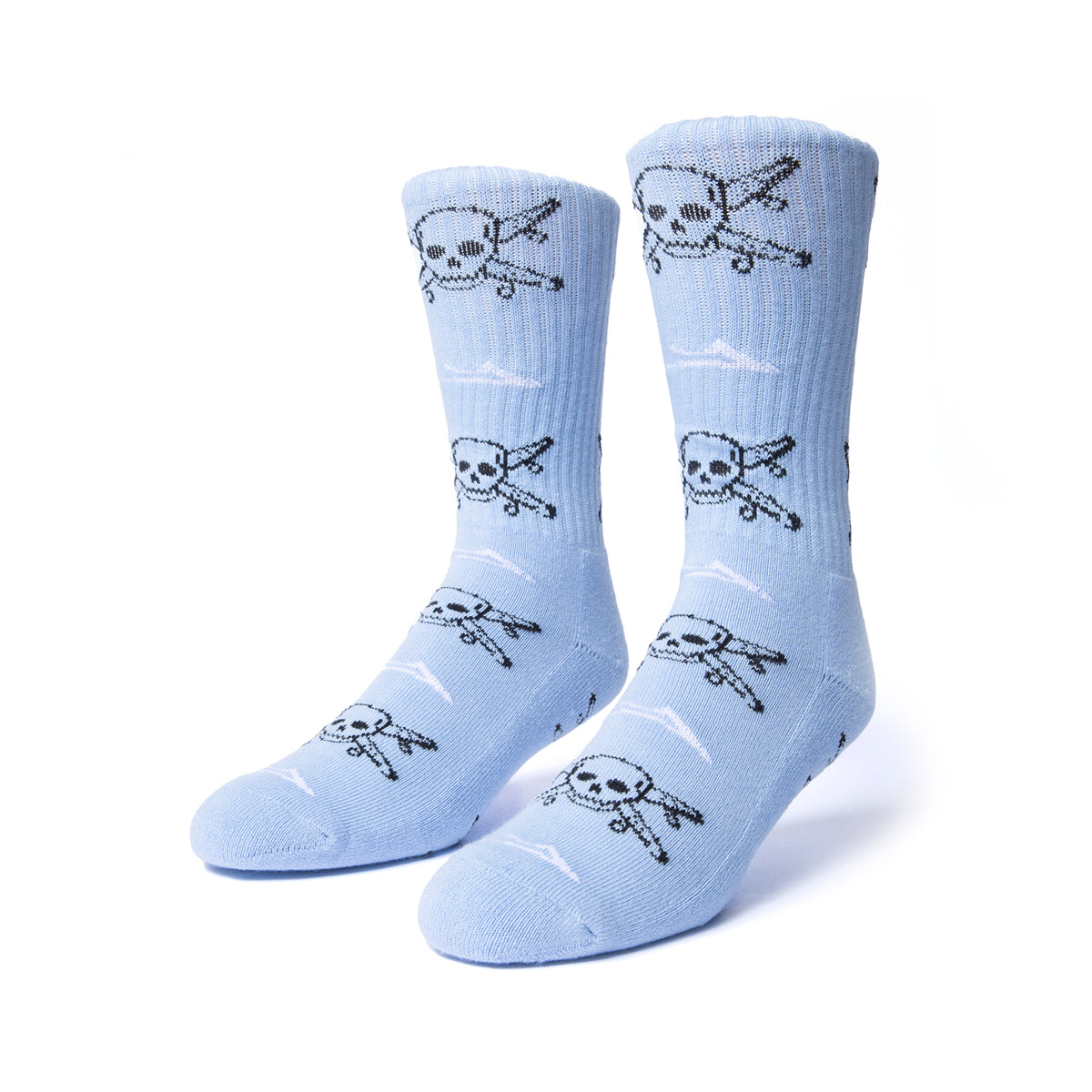 Lakai x Fourstar Street Pirate Crew Sock - Light Blue