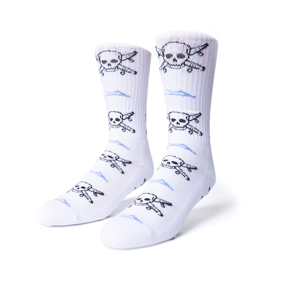 Lakai x Fourstar Street Pirate Crew Sock - White