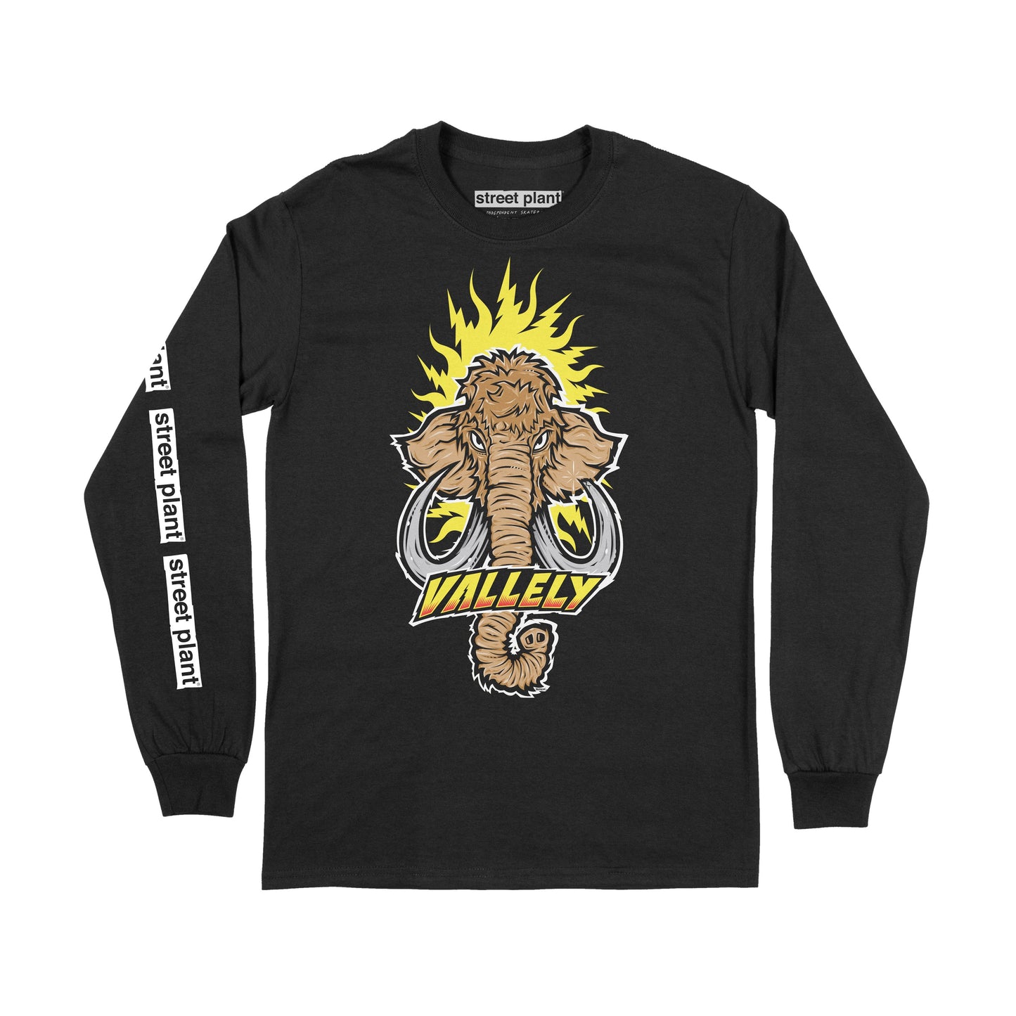 Street Plant Vallely Mammoth II Long Sleeve T-Shirt - Black
