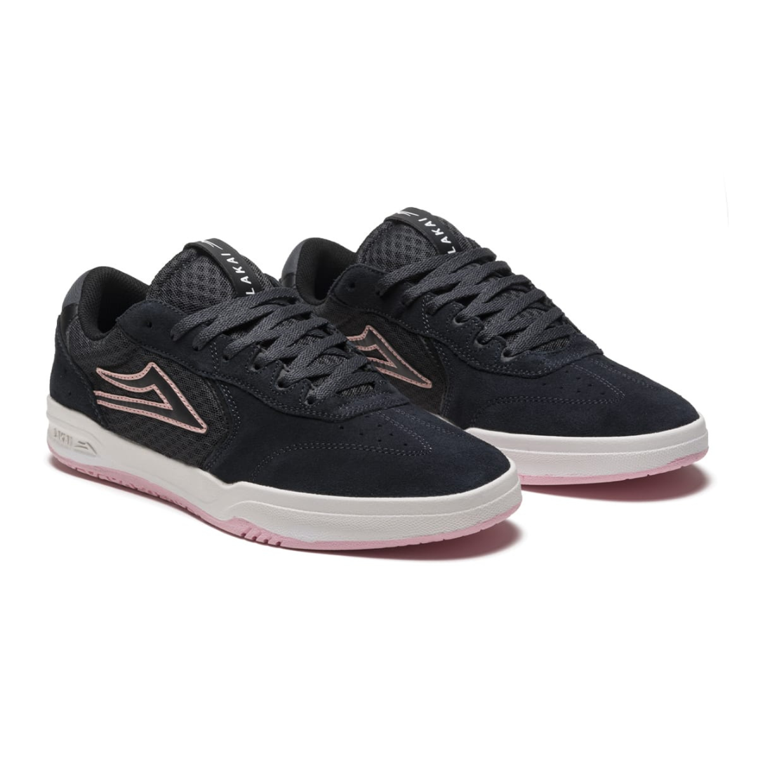 Lakai Atlantic Charcoal / Pink Suede Skate Shoes