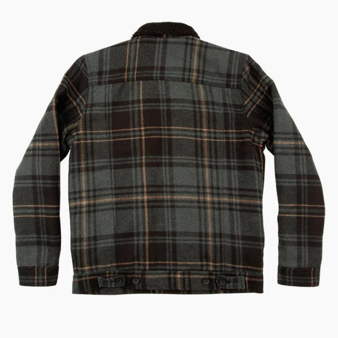 Salty Crew Bait Barge Plaid Jacket - Green