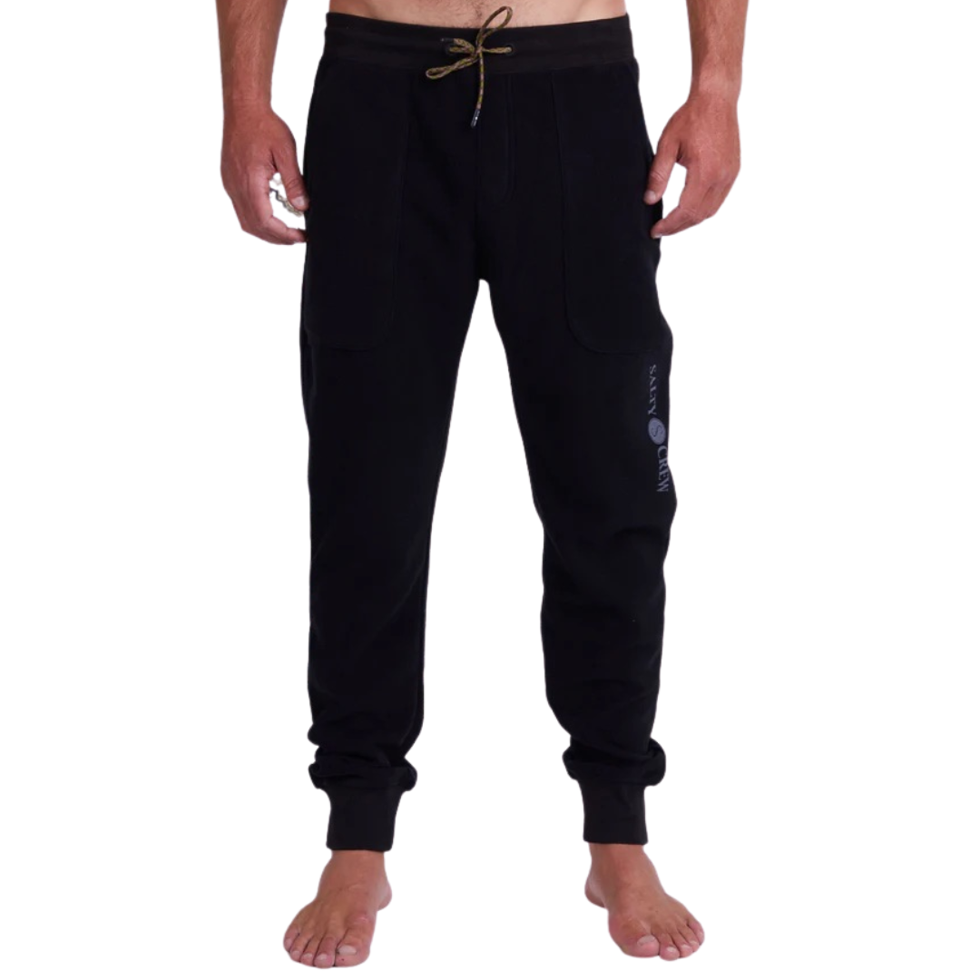 Salty Crew Edgewater Polar Fleece Pants - Black