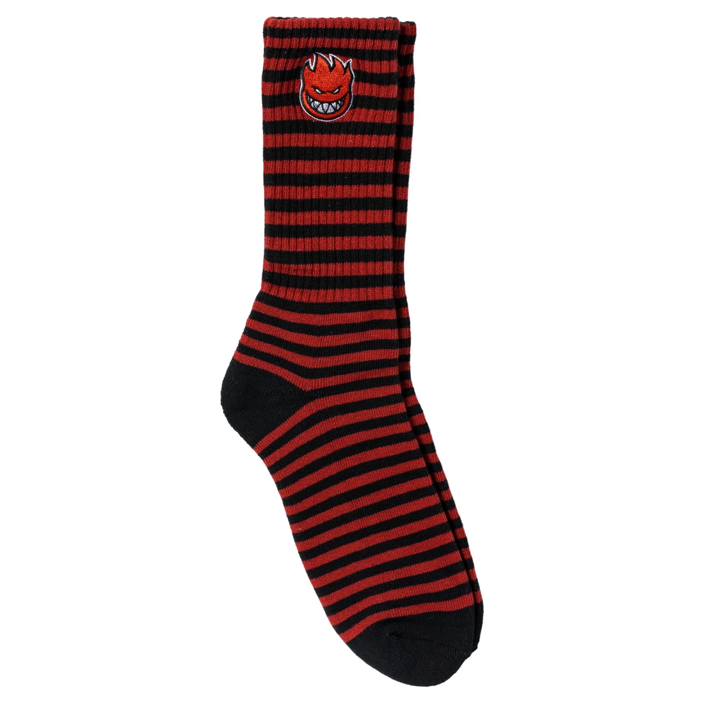 Spitfire Wheels Bighead Fill Stripe Socks - Black / Dark Red