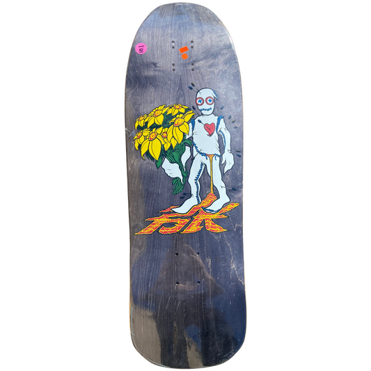 *BLEMISHED* Dogtown Bryce Kanights 'Flower Guy 1' Reissue Deck 10.125" x 31.875" - Black Stain