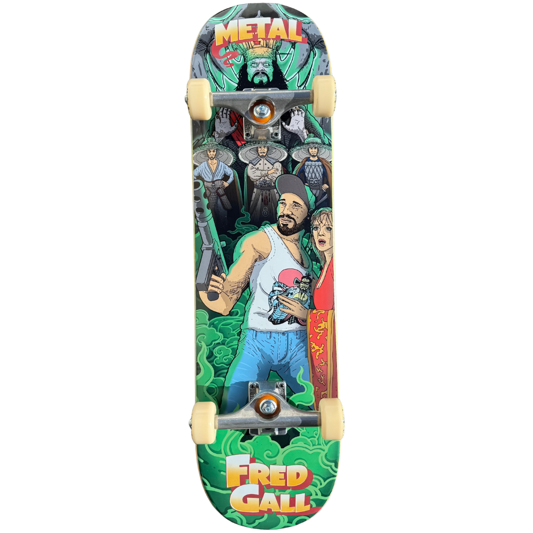 8.25" Metal Fred Gall Big Trouble Complete Skateboard