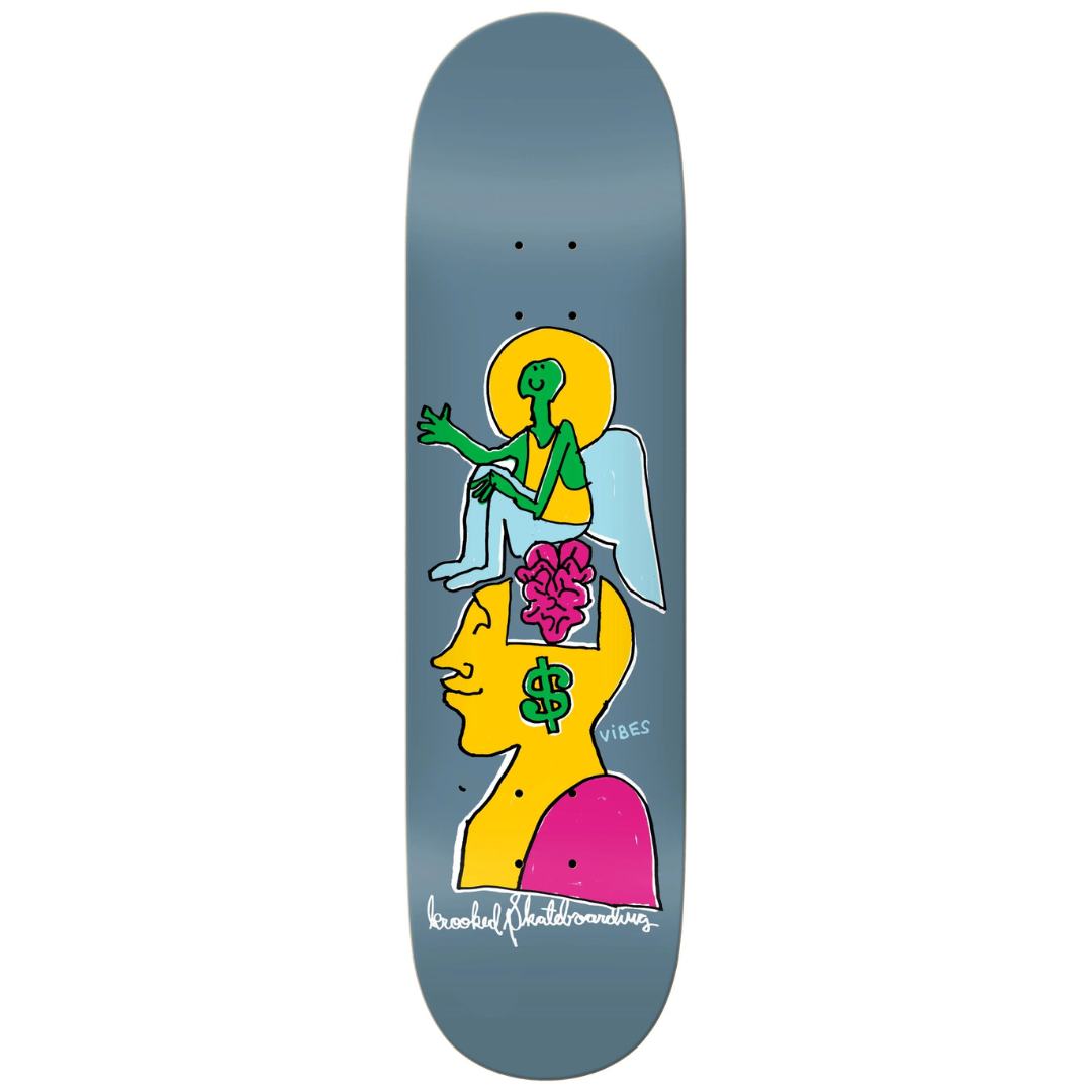 8.62" Krooked Skateboards Team Smart Money Deck