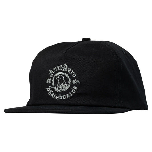 Anti-Hero Pigeon Motion Black / Charcoal Snapback Hat