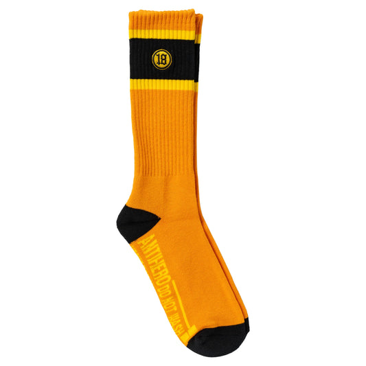 Anti-Hero Hecho Por Skate Socks - Orange / Yellow / Black