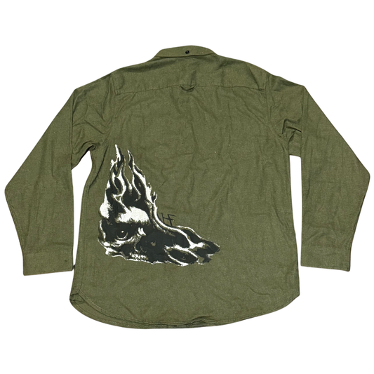 Hurt Feelings Smoke Skull Flannel