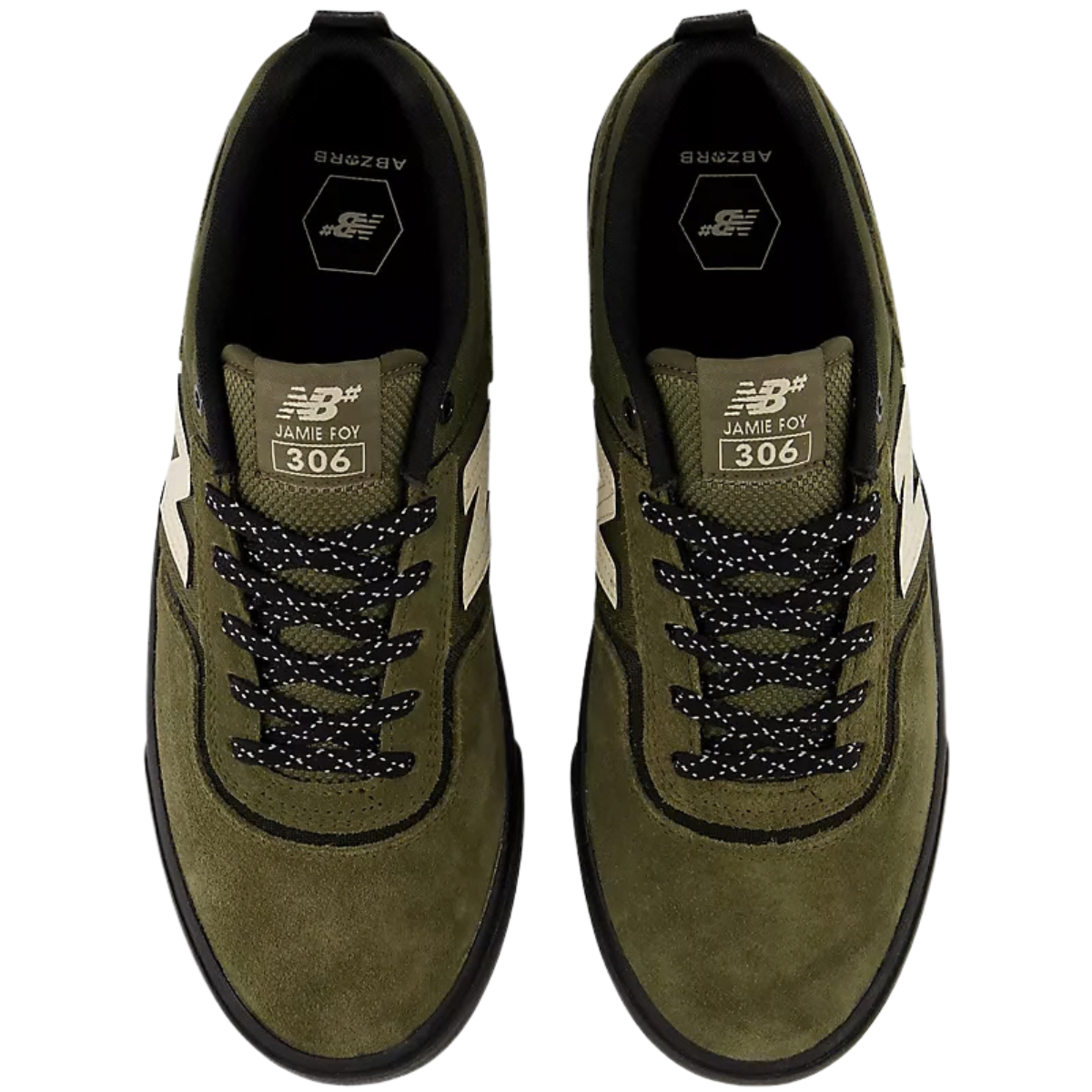 New Balance Numeric 306 Jamie Foy Pro Skate Shoes - Dark Moss / Black