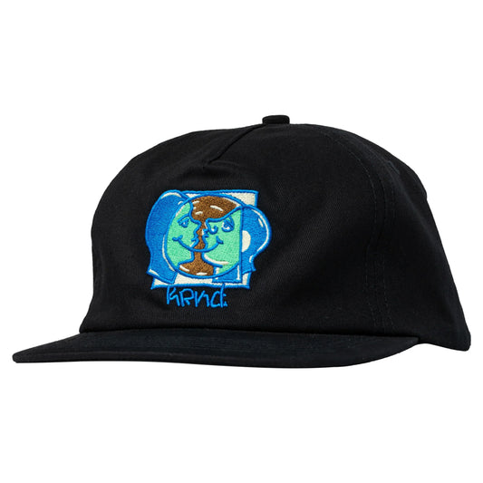 Krooked Moonsmiley Snapback Hat - Black