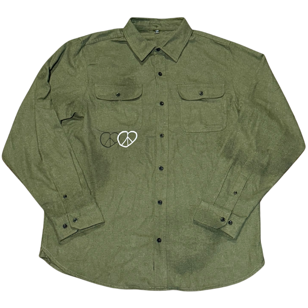 Hurt Feelings Smoke Skull Flannel