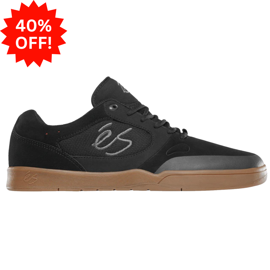 eS Skateboarding Swift 1.5 Black / Gum Skate Shoes