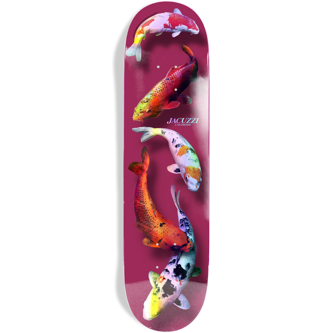 8.25" Jacuzzi Unlimited 500 Years Skateboard Deck - Rose / Holographic